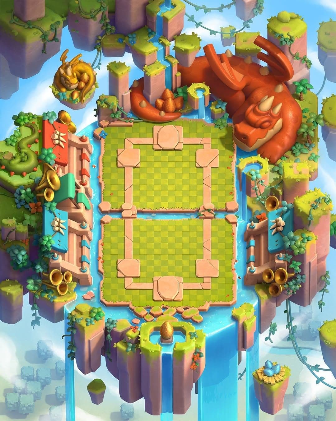 Dragon Stadium, a floating Rivalcrest battle arena